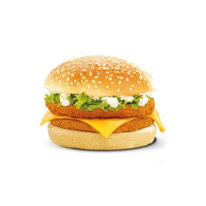 Double chicken burger